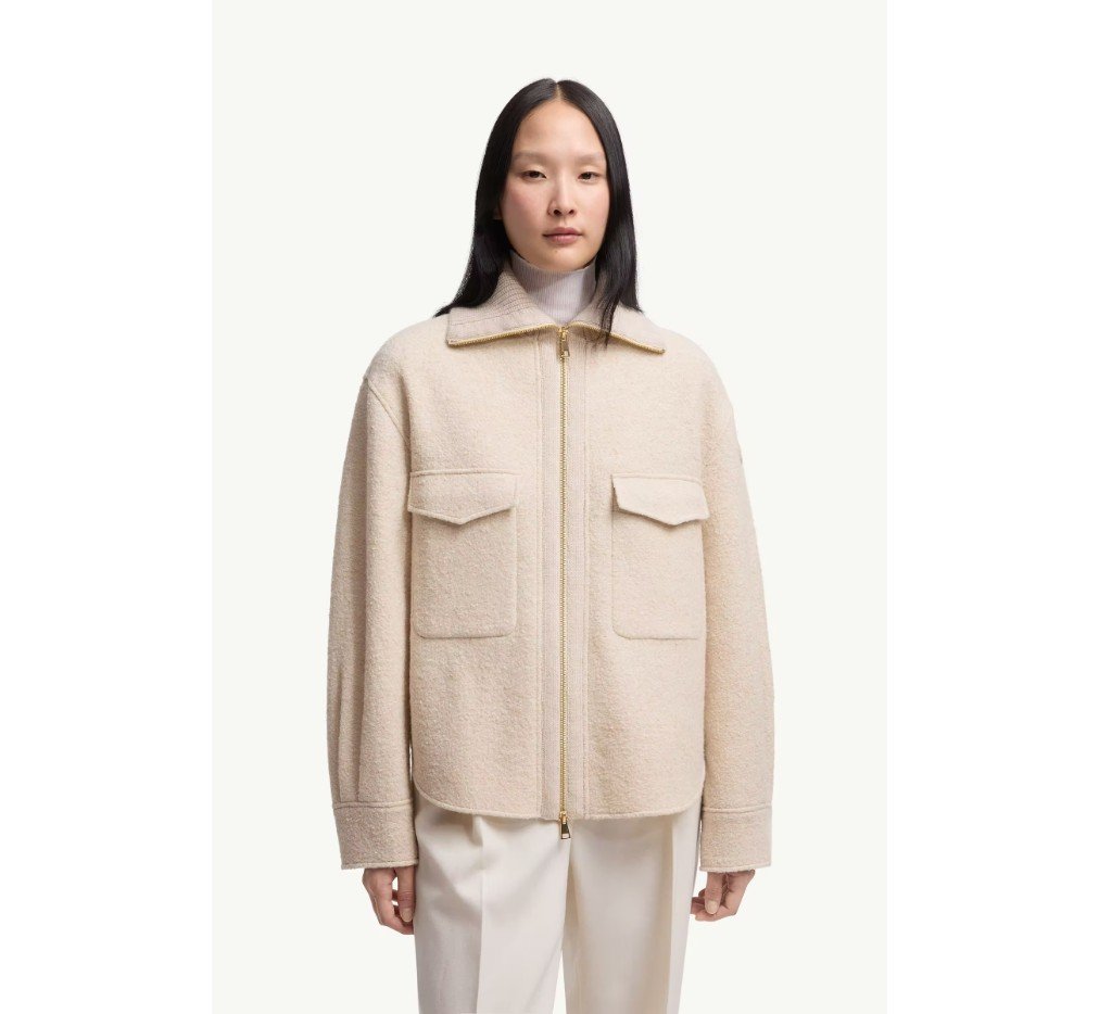 몽클레르 부클레 울 블렌드 집업 셔츠 K20932F00022597TE268_G - 이미지 3