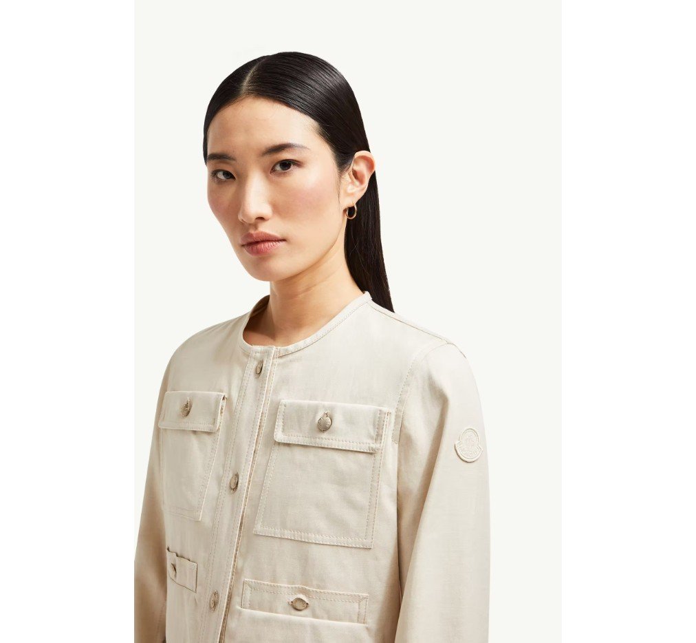 몽클레르 샤텔 코튼 & 리넨 재킷 K10931A00137598G6081_G