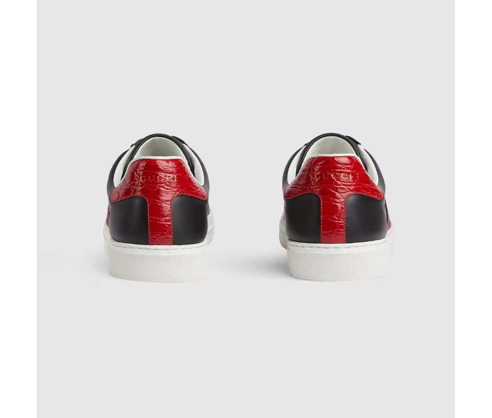 구찌 웹이 있는 남성용 에이스 트레이너 757892AACAG1096 - 이미지 4