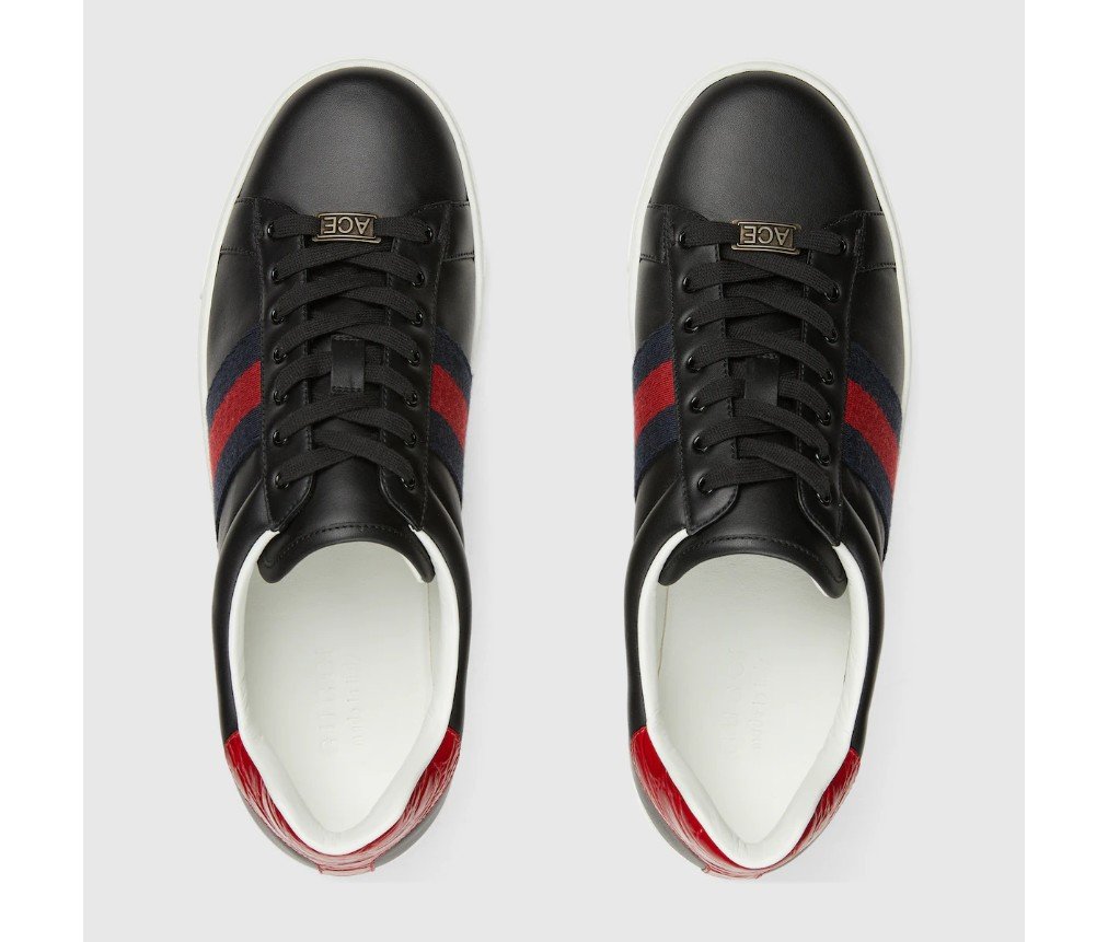 구찌 웹이 있는 남성용 에이스 트레이너 757892AACAG1096 - 이미지 5