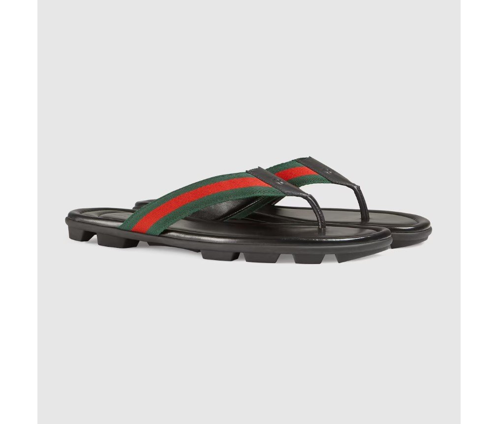 구찌 웹이 달린 남성용 끈 샌들 429362H91A08480 - 이미지 2