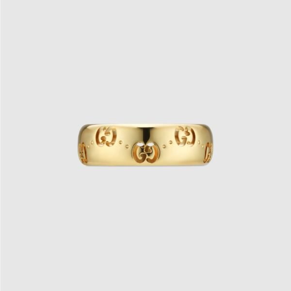 구찌 아이콘 18k GG 씬 링 804335J85008000