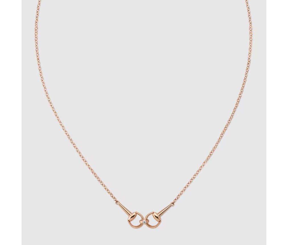 구찌 호스빗 18k 다이아몬드 체인 네크리스 796833J85405702