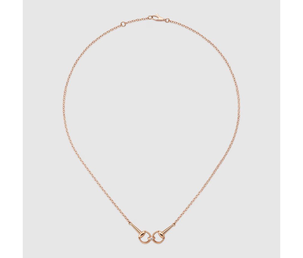 구찌 호스빗 18k 다이아몬드 체인 네크리스 796833J85405702 - 이미지 2