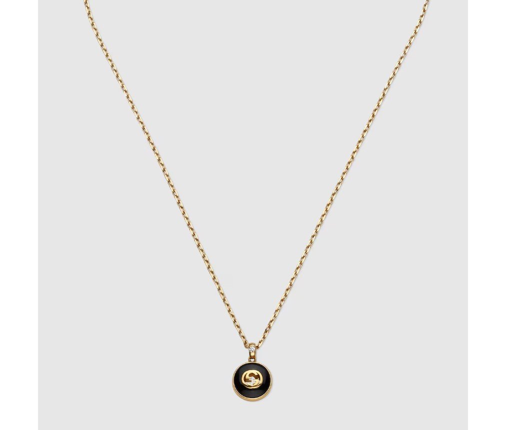 구찌 인터로킹 18k 체인 네크리스 789340J85L08093