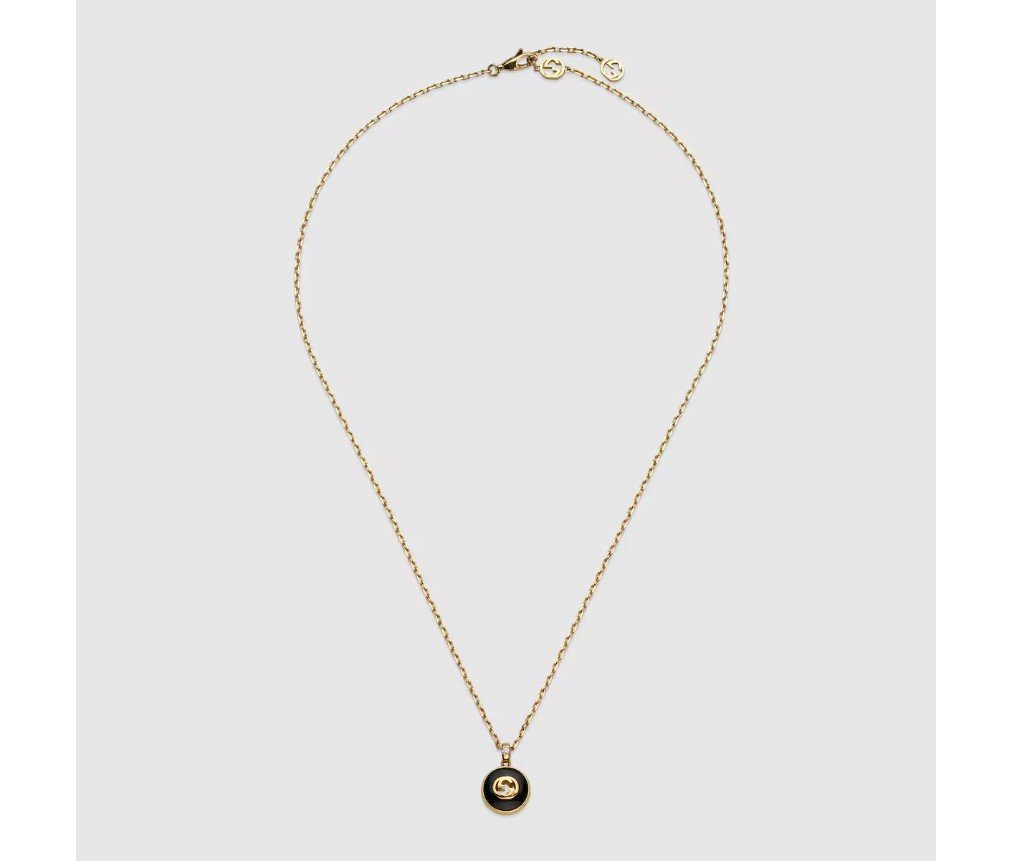 구찌 인터로킹 18k 체인 네크리스 789340J85L08093 - 이미지 2