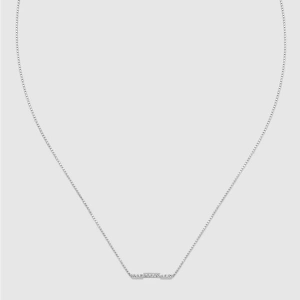 구찌 다이아몬드가 세팅된 링크 투 러브 목걸이 662132J85689066