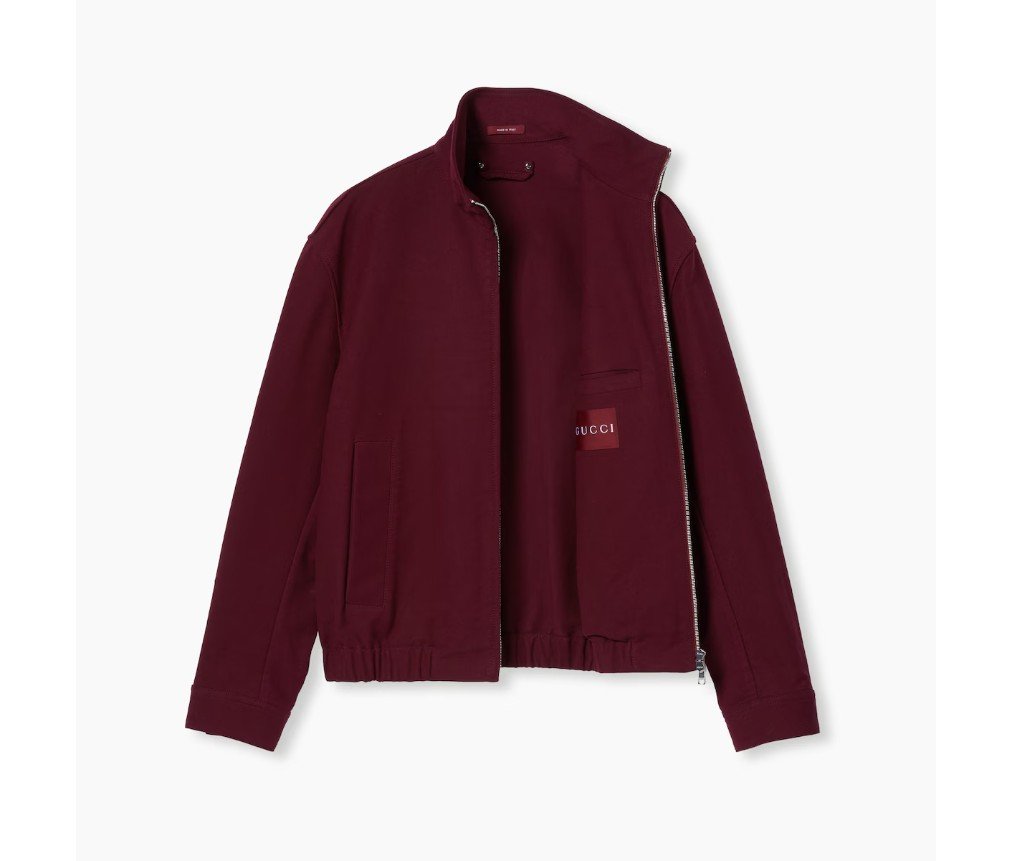 구찌 로고가 있는 코튼 가바딘 재킷 823538ZAST36293 - 이미지 7