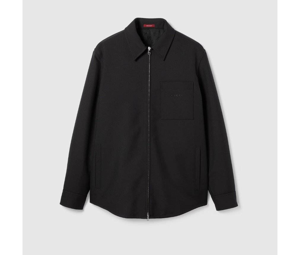 구찌 울 트윌 지퍼 오버셔츠 827667ZAMII1000