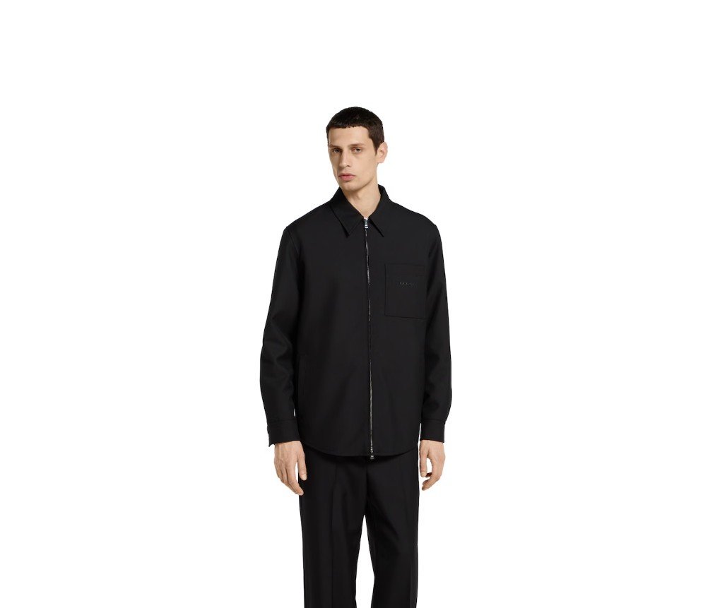 구찌 울 트윌 지퍼 오버셔츠 827667ZAMII1000 - 이미지 3