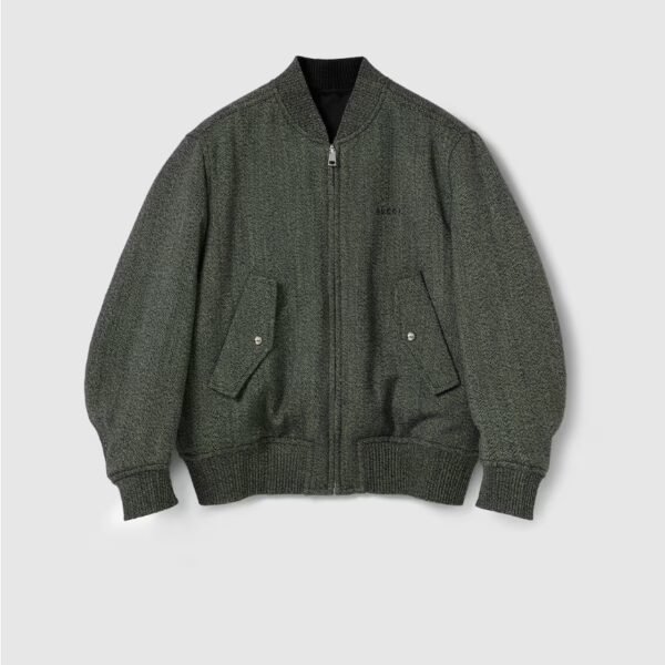 구찌 헤링본 울 몰리네 봄버 재킷 851637ZATIK9024