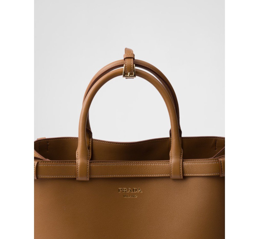 프라다 버클 미디엄 가죽 핸드백 (더블 벨트 포함) 1BA417_2CYS_F03BH_V_OOO - 이미지 6