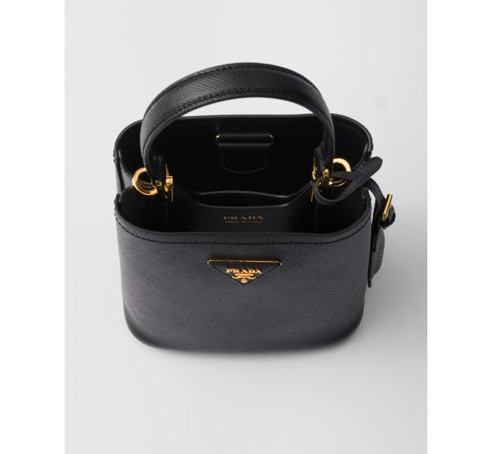 프라다 Prada Panier 미니 사피아노 가죽 가방 1BA217_2ERX_F0002_V_OOD - 이미지 4