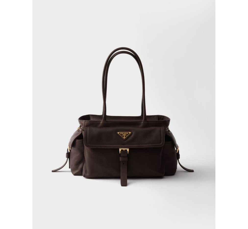 프라다 익스플로러 미디엄 나파 가죽 토트백 1BG596_2DX8_F0038_V_OOO