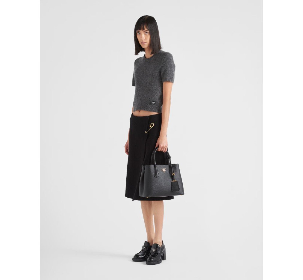프라다 더블 미디엄 사피아노 가죽 백 1BG887_2A4A_F0002_V_OOO - 이미지 2