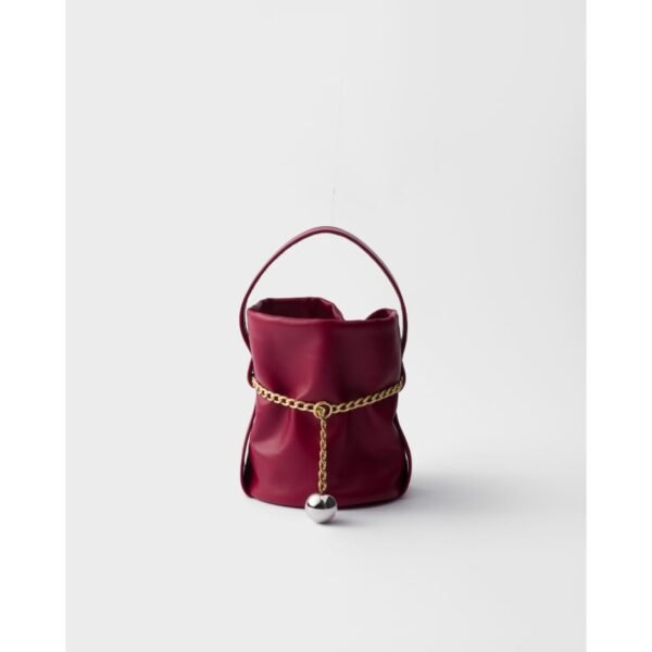 프라다 쁘띠 삭 누아르 미니 나파 가죽 버킷 백 1BE088_2DX8_F0D28_V_OOO