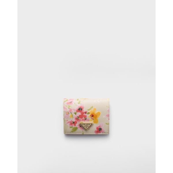 프라다 스몰 플로럴 프린트 사피아노 가죽 지갑 1MV204_2HM6_F0507