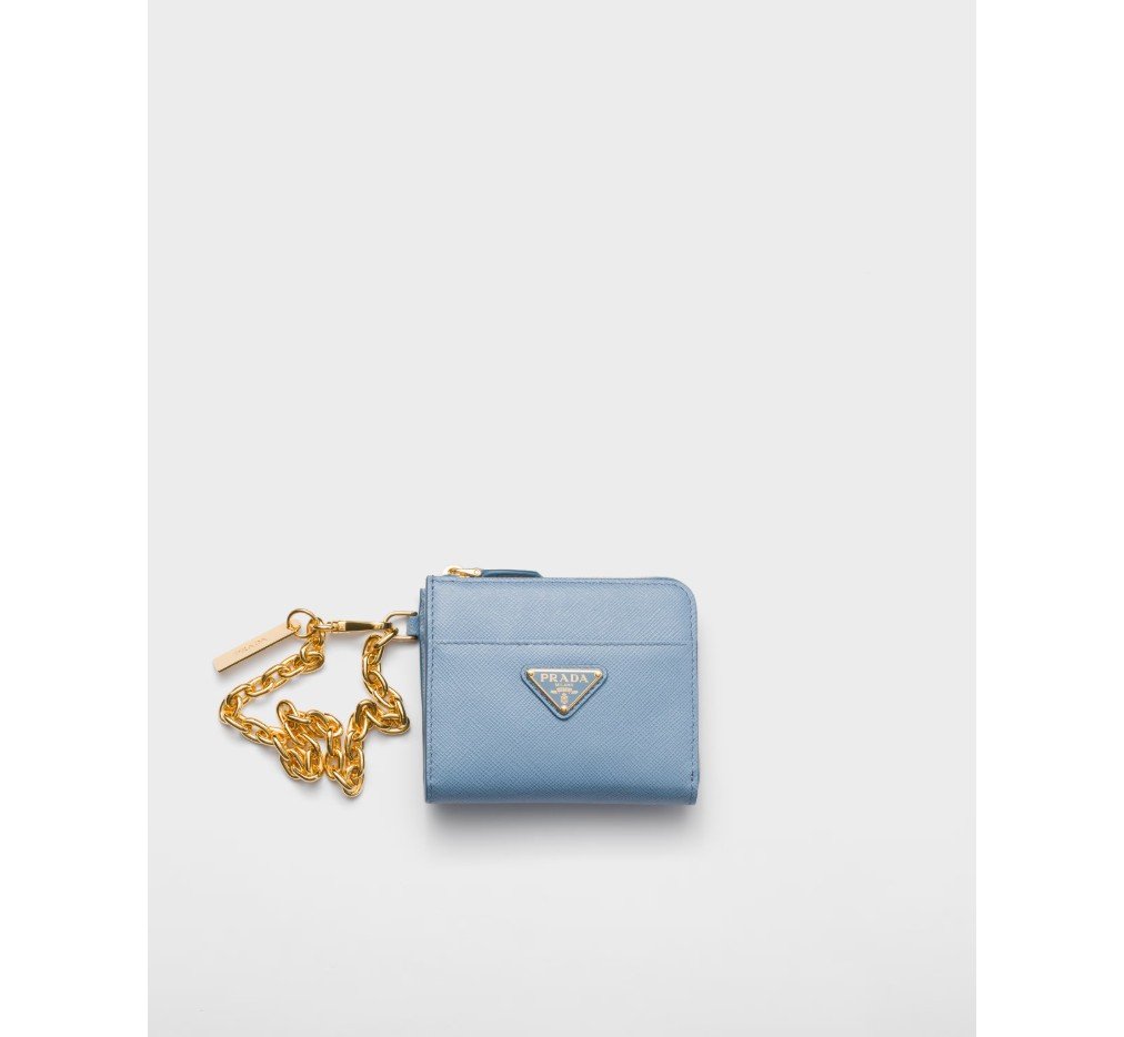 프라다 스몰 사피아노 가죽 지퍼 지갑 1ML061_QHH_F0637