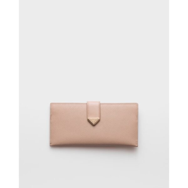 프라다 라지 사피아노 & 가죽 지갑 1MV029_2DYG_F0236