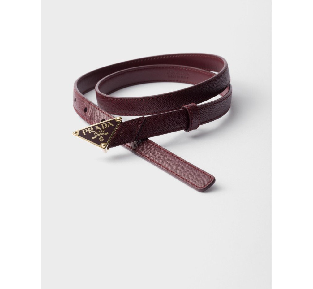 프라다 사피아노 가죽 벨트 1CC621_053_F0007 - 이미지 3