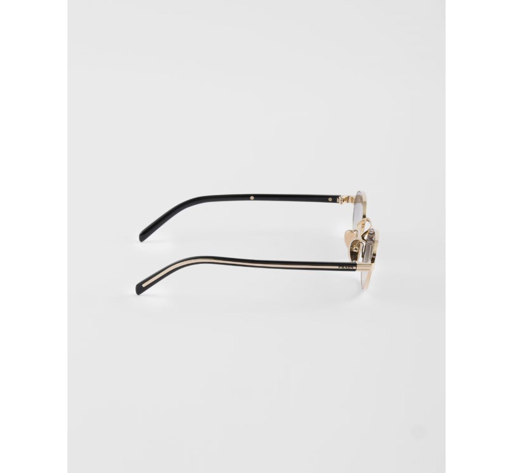 프라다 아이코닉한 메탈 플라크가 있는 선글라스 SPRB53_EZVN_FE02C_C_052 - 이미지 4