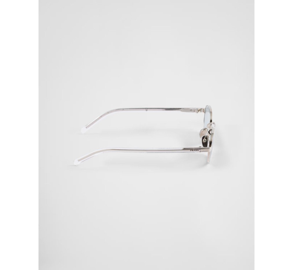 프라다 아이코닉한 메탈 플라크가 있는 선글라스 SPRB53_E1BC_FE40N_C_052 - 이미지 4