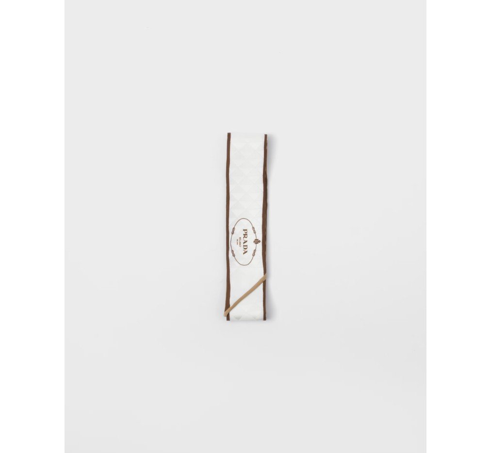 프라다 프린트 실크 트윌 자카드 스키니 스카프 1FF008_2HIG_F0AU1