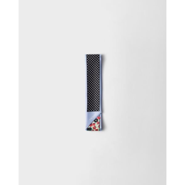 프라다 프린트 실크 트윌 스키니 스카프 1FF008_2HJQ_F0H4X