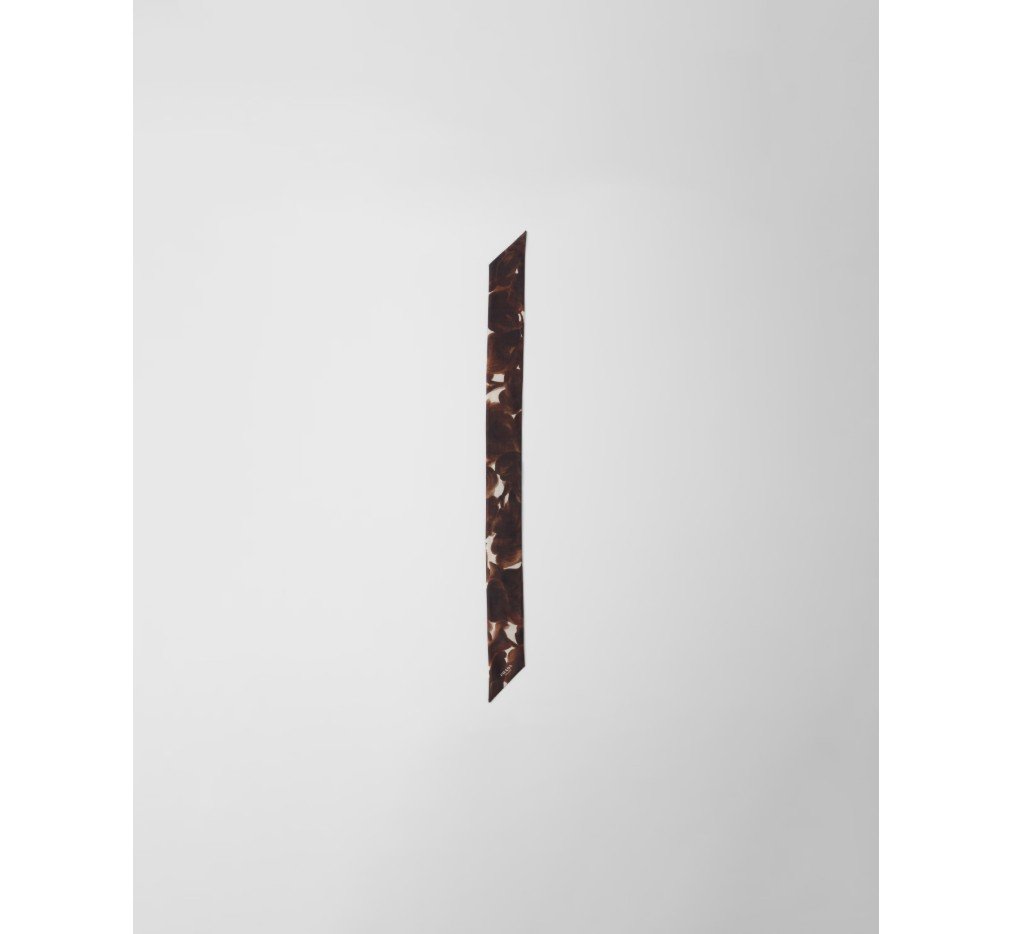 프라다 프린트 실크 산둥 스키니 스카프 1FF008_2HH5_F080J - 이미지 3