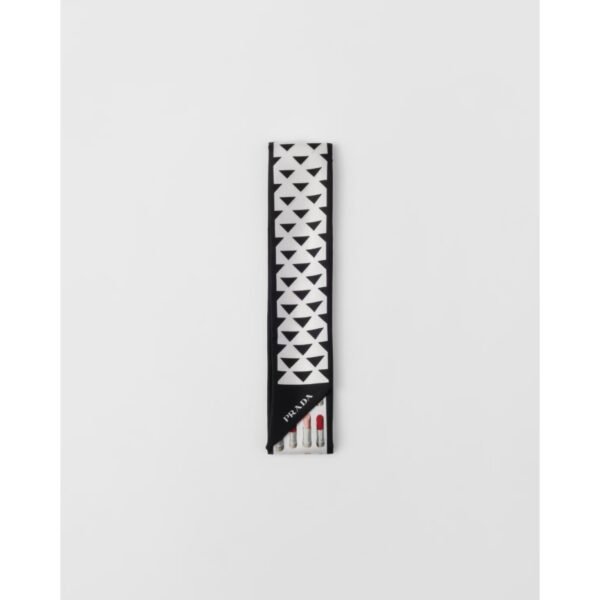 프라다 프린트 실크 트윌 스키니 스카프 1FF008_2C7F_F0967