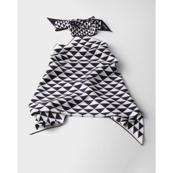 프라다 프린트 실크 트윌 홀터 탑 1FF038_2C7F_F0967