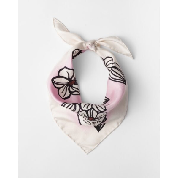 프라다 프린트 트윌 스카프 1FF004_2CNH_F032E