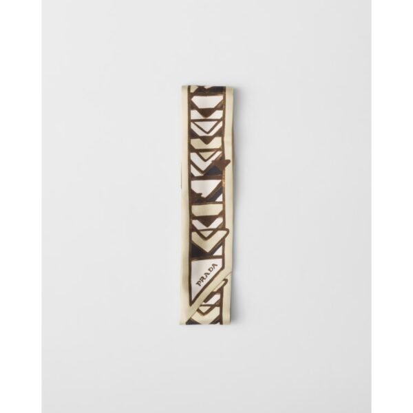 프라다 프린트 트윌 스키니 스카프 1FF008_2CNJ_F0Q1I