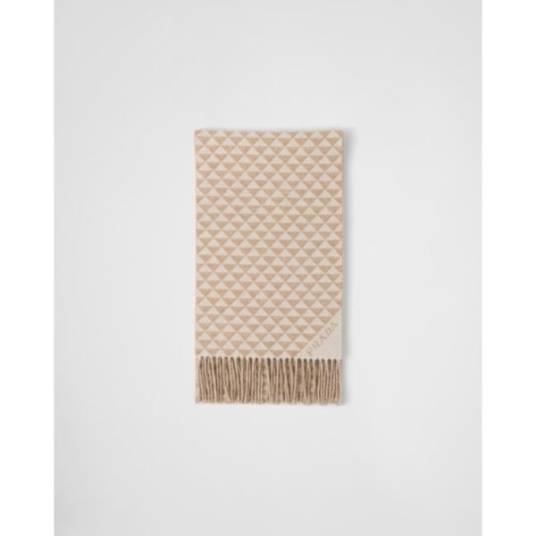 프라다 심볼레 더블 울 앤 캐시미어 스카프 1FS055_2COO_F03KP