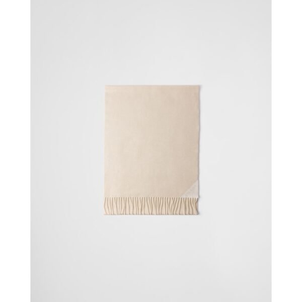 프라다 자카드 이브닝 실크, 캐시미어 및 루렉스 스카프 1FS091_DGI_F0X0A