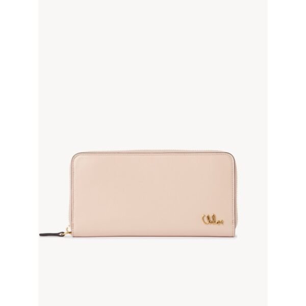 클로이 샤이니 가죽 소재의 클로에 아이코닉 롱 지퍼 지갑 CHC21WP715F57001