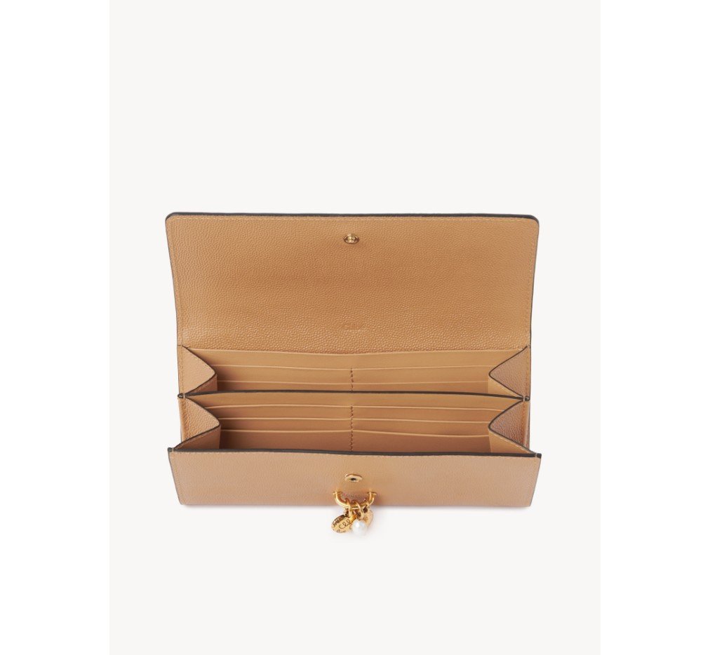 클로이 그레인 가죽 소재의 참스 롱 플랩 지갑 CHC21WP706F57053 - 이미지 4