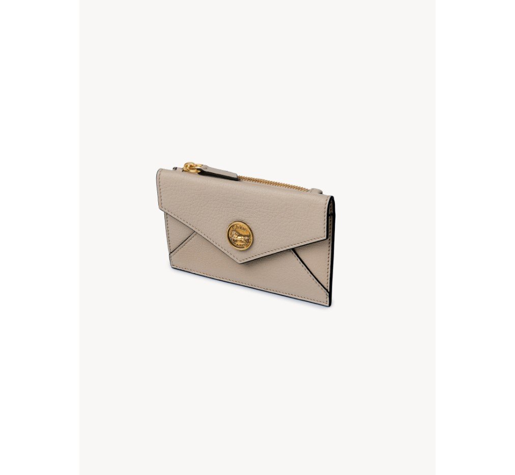 클로이 그레인 가죽 소재의 소형 봉투 카드 및 동전 홀더 CH25SP538O9326Y - 이미지 2