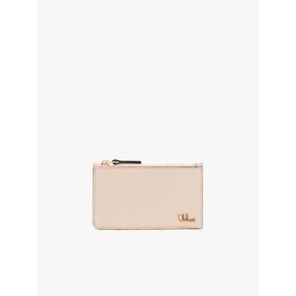 클로이 Chloe 아이코닉한 반짝이는 가죽 소재의 소형 카드 및 동전 홀더 CH25AP480O37084