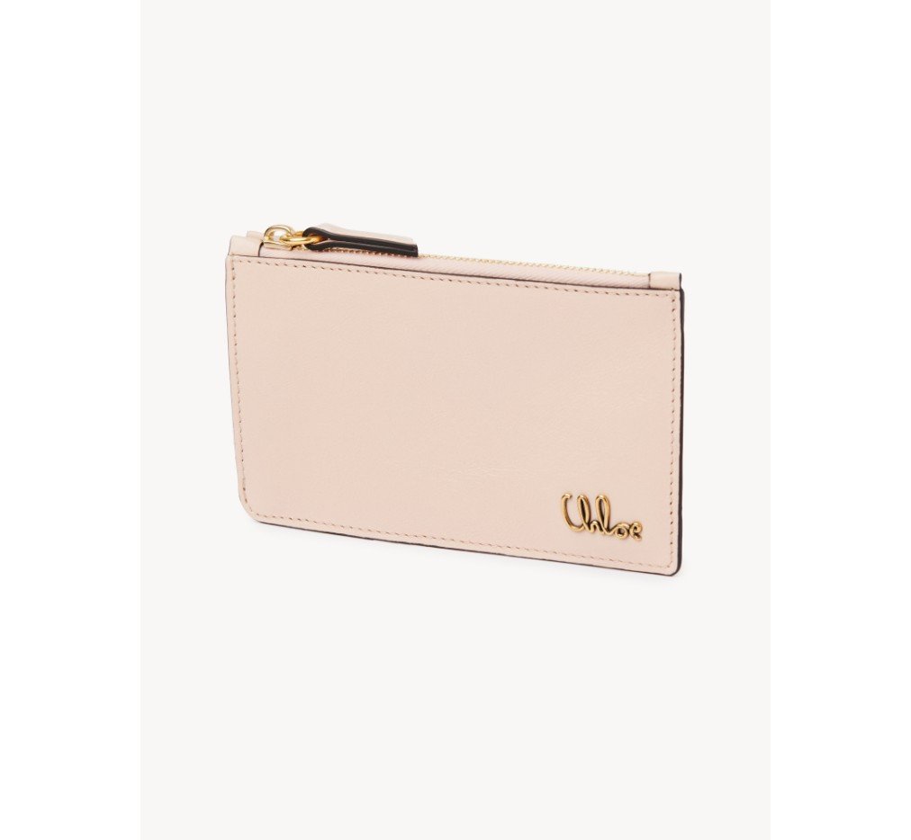 클로이 Chloe 아이코닉한 반짝이는 가죽 소재의 소형 카드 및 동전 홀더 CH25AP480O37084 - 이미지 2