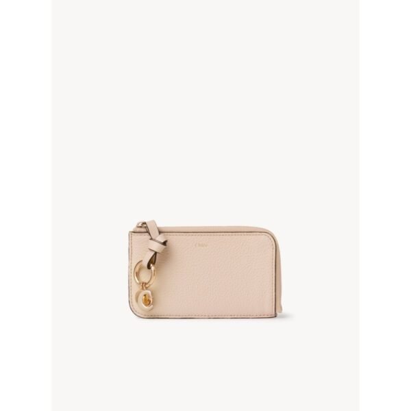 클로이 알파벳 그레인 가죽 카드 및 동전 홀더 CHC25SP535O16036