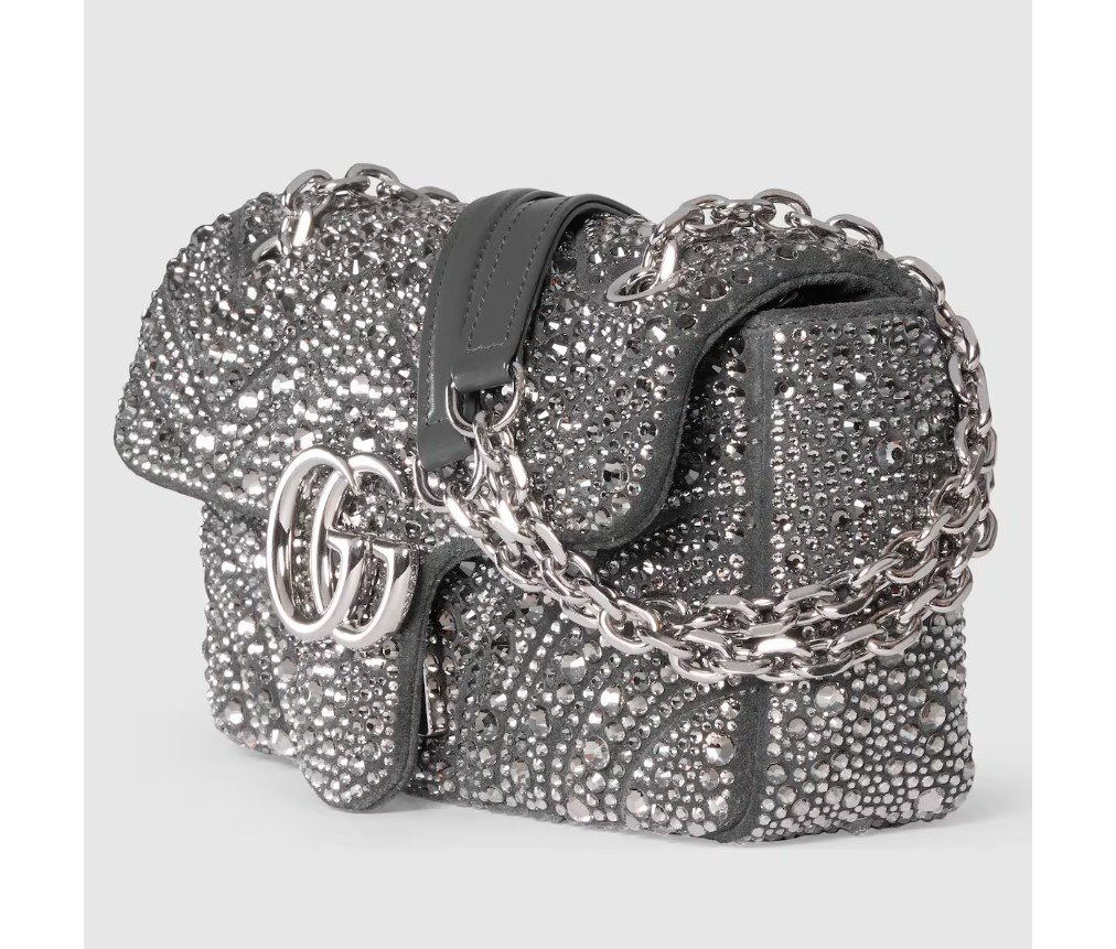 구찌 GG 마몬트 크리스탈 스몰 숄더백 837280AAFTQ1126 - 이미지 2