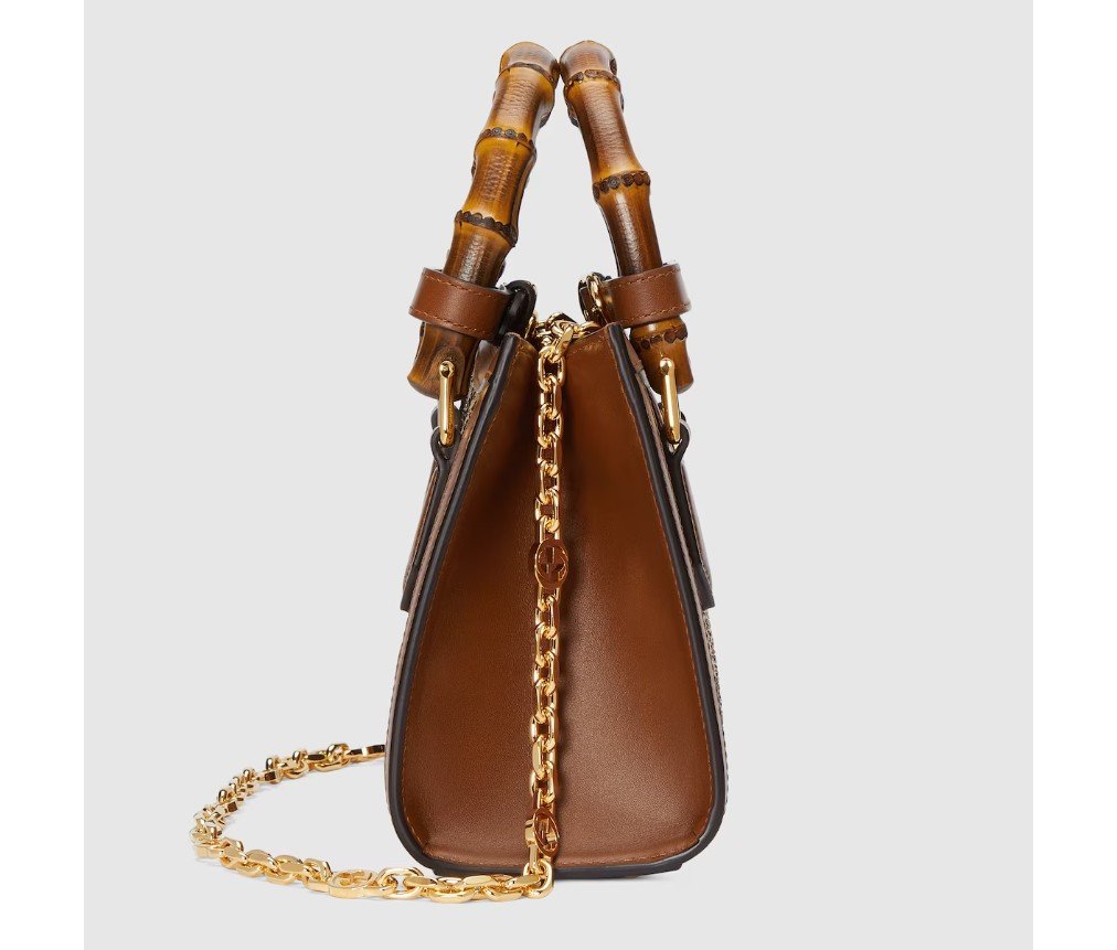 구찌 GUCCI DIANA CRYSTALS 스몰 토트백 70744921HRG2687 - 이미지 6