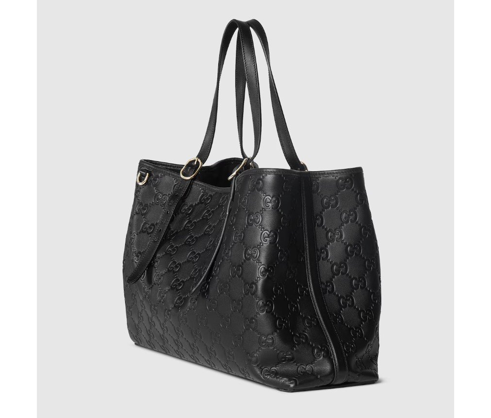 구찌 GG EMBLEM 라지 토트백 815213AAFDV1000 - 이미지 4