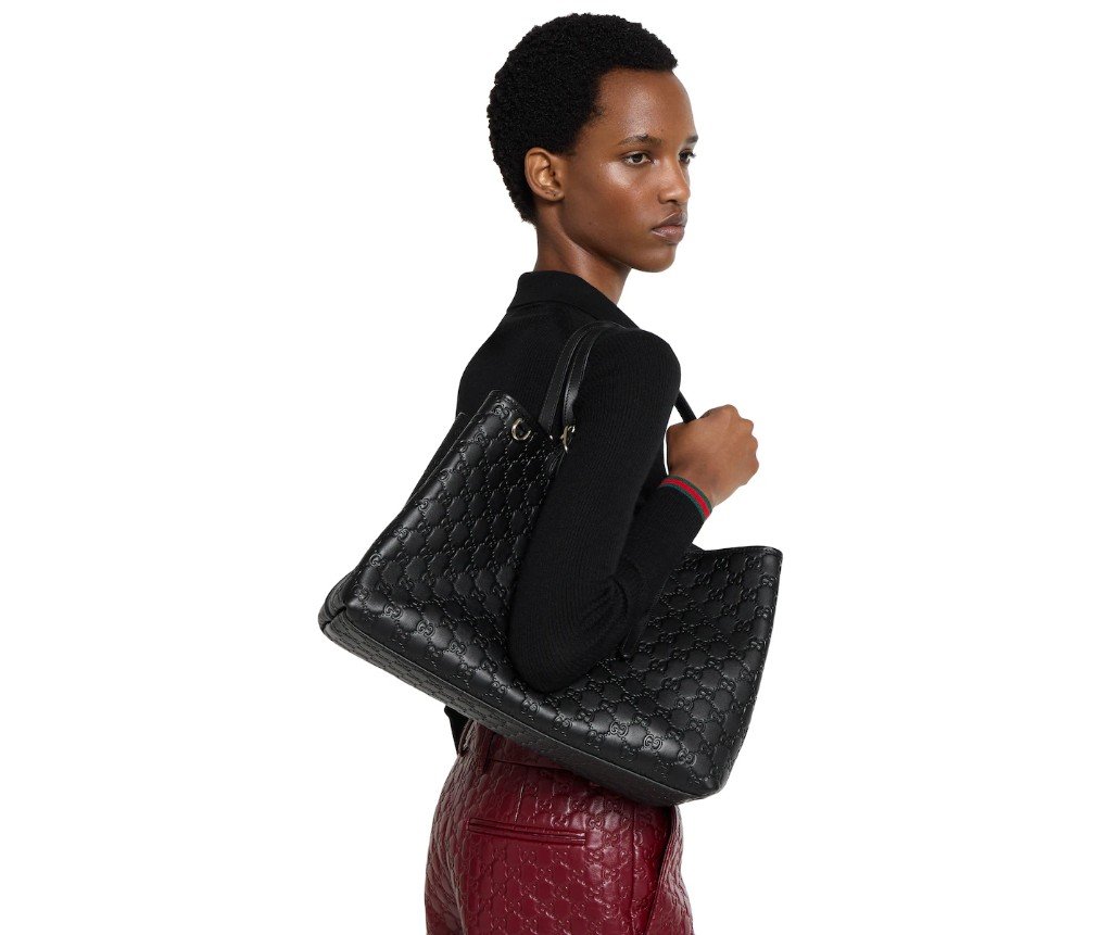 구찌 GG EMBLEM 라지 토트백 815213AAFDV1000 - 이미지 7