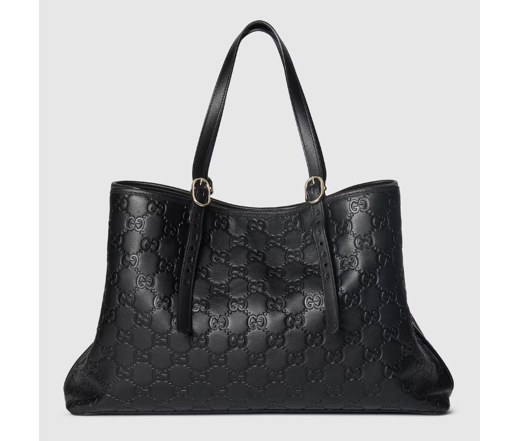 구찌 GG EMBLEM 라지 토트백 815213AAFDV1000 - 이미지 9