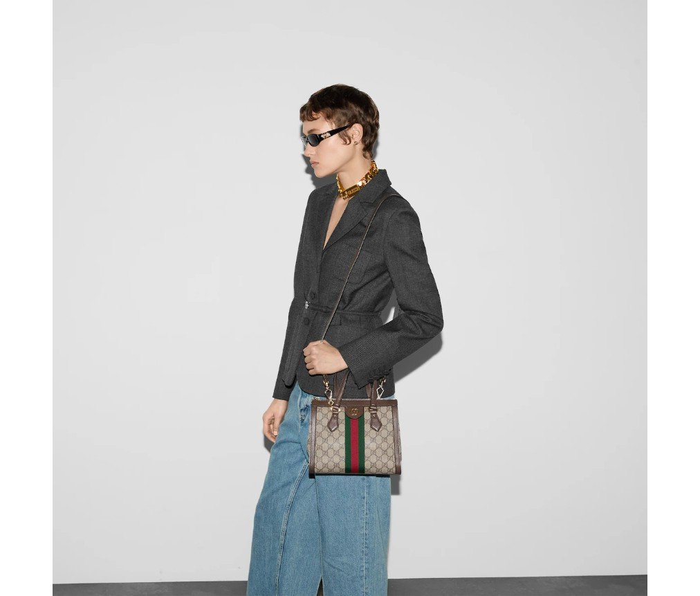 구찌 OPHIDIA 스몰 토트백 547551K05NB8745 - 이미지 5