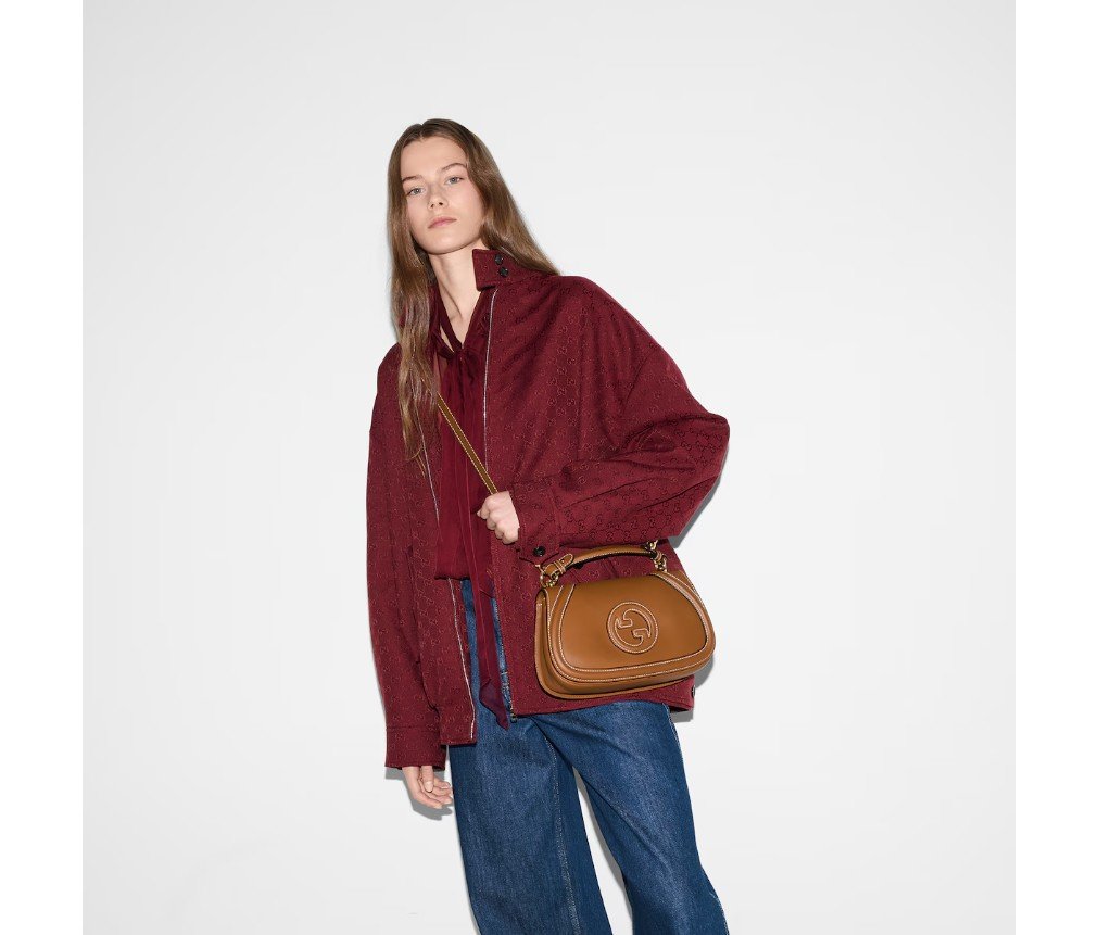 구찌 블론디 미디엄 탑 핸들 백 815714AAEC22718 - 이미지 3