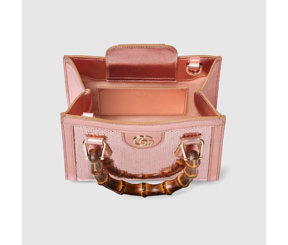 구찌 GUCCI DIANA 자수 스몰 토트백 675800FAFEO5752 - 이미지 7