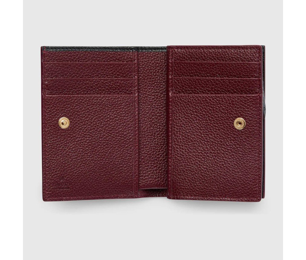 구찌 BI-COLOR GG MARMONT 스몰 WALLET 772738AAE5F1062 - 이미지 2